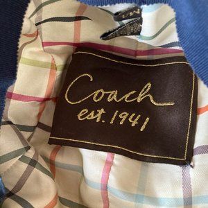 Coach Wool Navy Blue Womens hat